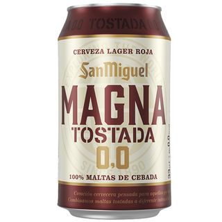 Cerveza San Miguel Magna 0.0 Tostada Lata 33cl.