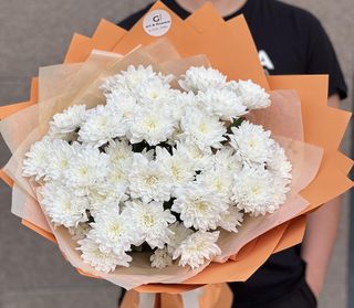 Моно-Букет из хризантем (11 шт.) (60 см.)