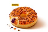 Donut di Halloween ripieno arancia e ribes nero
