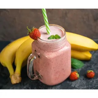 Jus De Fraise, Banane, Lait