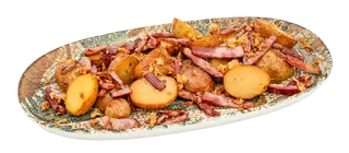 Пресни картофи с бекон