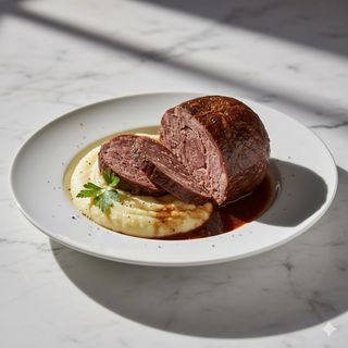 Salama da sugo con puré