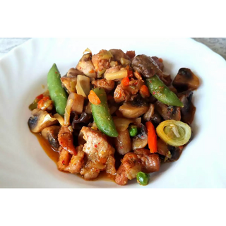 Cerdo con salsa picante