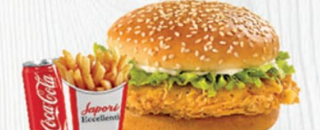 Chicken burger menu