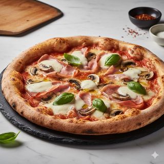 Funghi e prosciutto cotto