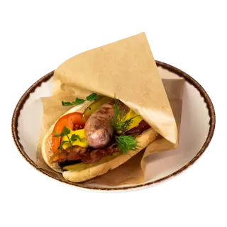 Hot dog - biała kiełbasa