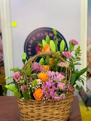 Basket of Mixed Flowers