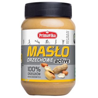 Masło orzechowe Active 100% orzechy arachidowe 470g PRIMAVIKA