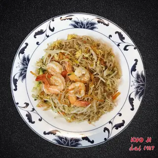 21a  -Spaghetti di riso con gamberetti
