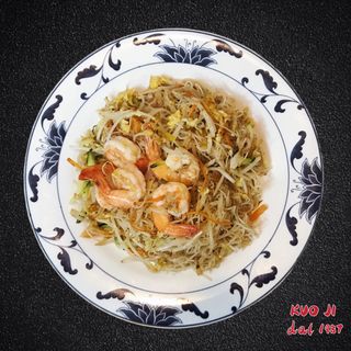 21a  -Spaghetti di riso con gamberetti