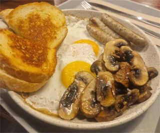 Sausage and portobello