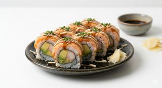 Uramaki Amb Salmó Flamejat 8Ud.