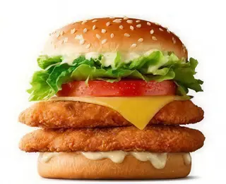 Double chicken burger