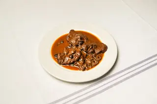 Fricandó de vedella amb bolets