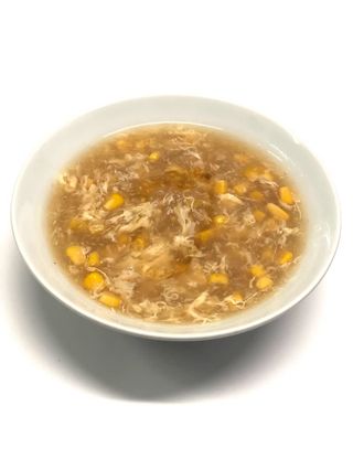 Sopa de maíz con huevo