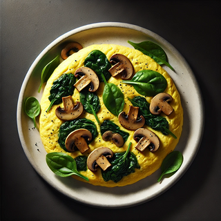 Omelette Epinards Champignons