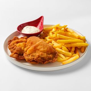 Zagrebački odrezak  pureći + 500 grama porcija