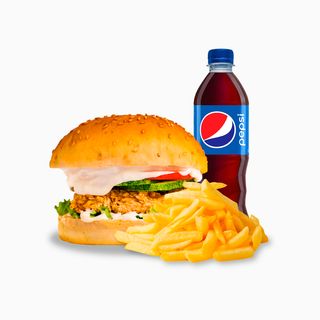 1. Бургер наггетс + картофель + Pepsi 0,5 л