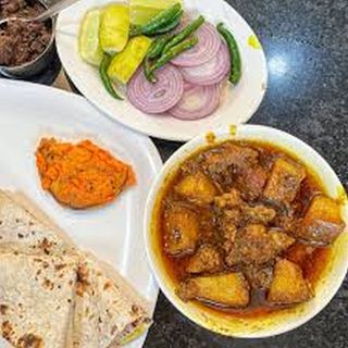 Pork with chapati