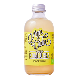 Kombucha de limón y jenjibre