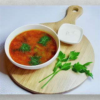 Рассольник Ленинградский с ветчиной