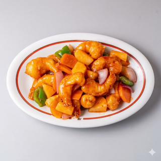 Gambas Con Salsa Agridulce