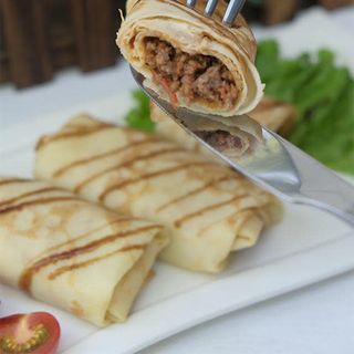 Блины с говяжьим фаршем