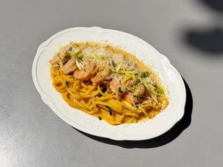 Спагеті з креветками (250g)