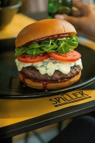 Blue cheese burger