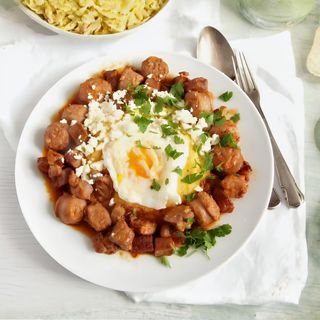 Tochitura Dobrogeana cu Mamaliguta si Ou