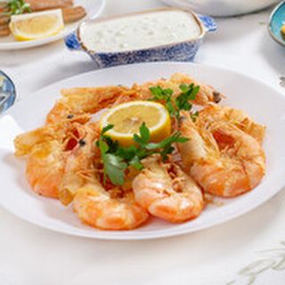 Тигрови скариди с узо