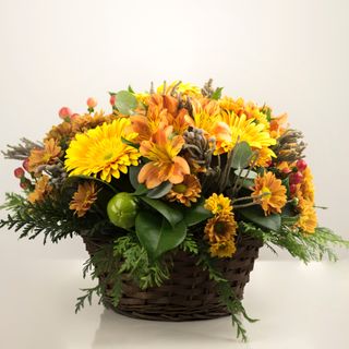 Canastilla Flores Colores Vivos