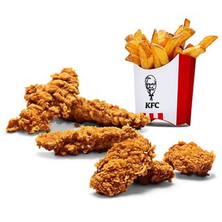 3 Alitas Picantes + 3 Tiras + Patatas