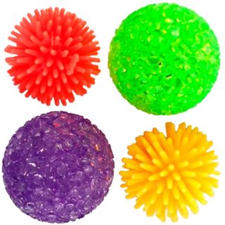 OUTLET PAWISE Igračka za mačke Loptica Jež, svetleća 4 kom, raznih boja (KOD PAW28203)