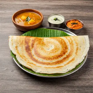 Buy one plain dosa get one free + Sambar + Two Types of Chutney