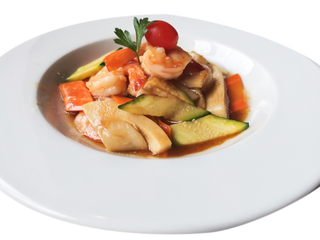 49. Gamberi con verdure