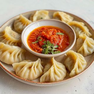 Chicken Dumplings (Momos)