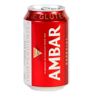 Cerveza Ambar sin gluten (330 ml.)