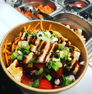 Chicken mix poke