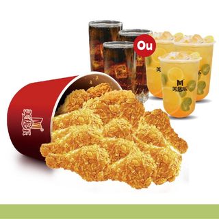 Seau à ailes épicées 