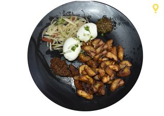 Alloco + Œufs + Pain