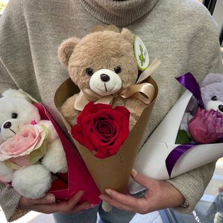 Fišek medo sa ružom