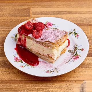 KREMÓWKA Z MALINAMI  (vegan)