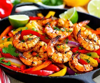 Fajitas de gambas