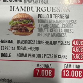 1. Hamburguesa Normal