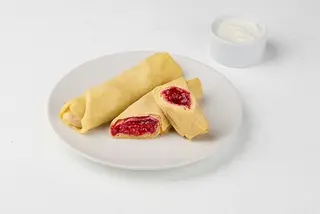 Млинці з малиною