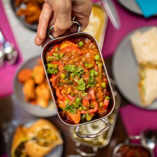 Curry de Verduras Karahi (Vegano)