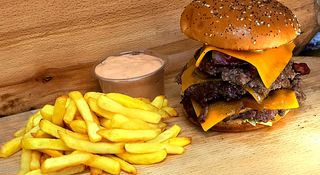 Hamburger triple smash
