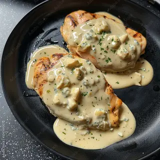 Piept de pui cu sos gorgonzola