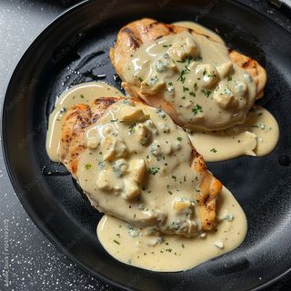 Piept de pui cu sos gorgonzola